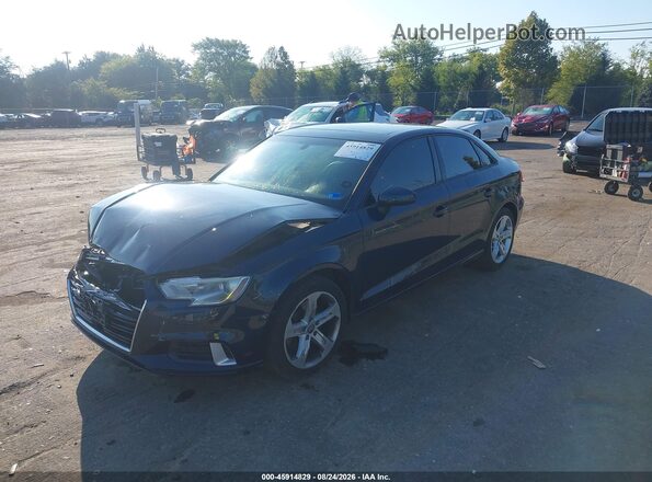 WAUAUGFF5J1020458 2018 AUDI A3 Синий Передняя левая четверть
