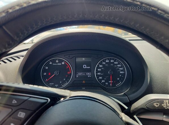 WAUAUGFF7J1005475 2018 AUDI A3 Белый Вид щитка приборов