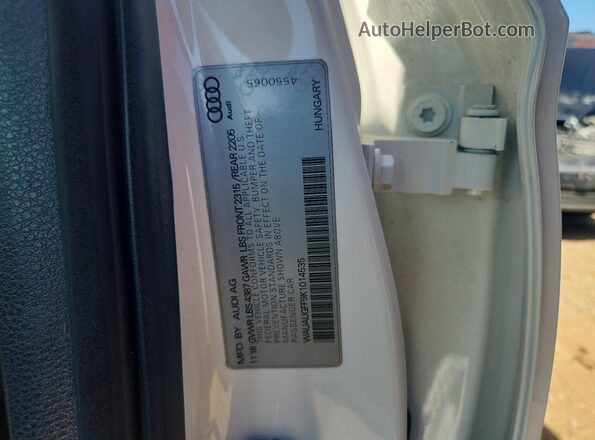 WAUAUGFF9K1014535 2019 AUDI A3 White Widok komory silnika