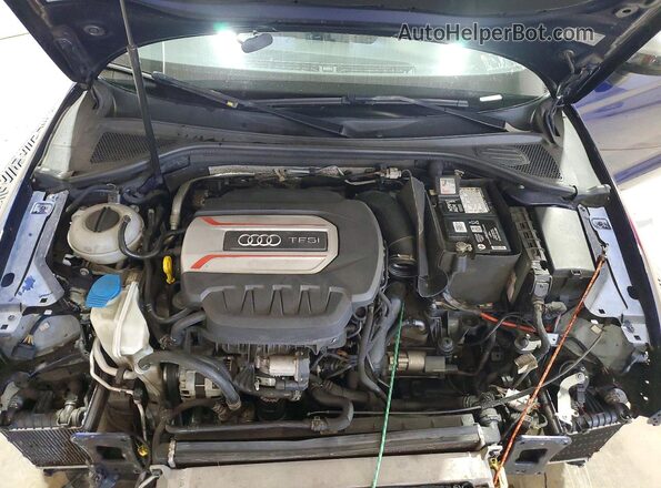 WAUB1GFF5H1053547 2017 AUDI S3 Blue Սալոնի հետևի տեսք
