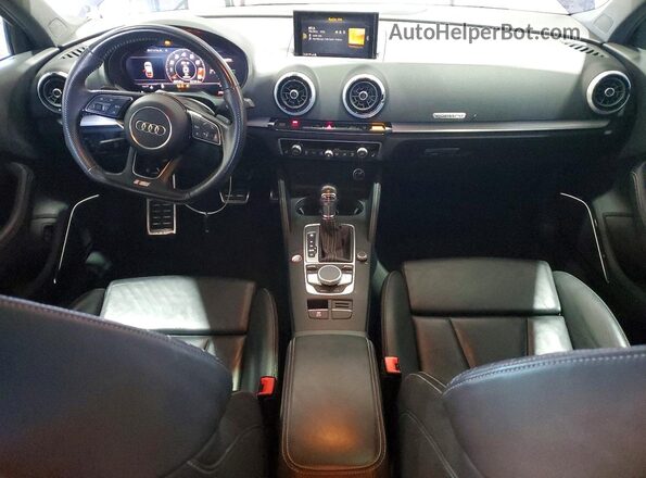 WAUB1GFF5H1053547 2017 AUDI S3 Blue Առջևի վահանակի տեսք