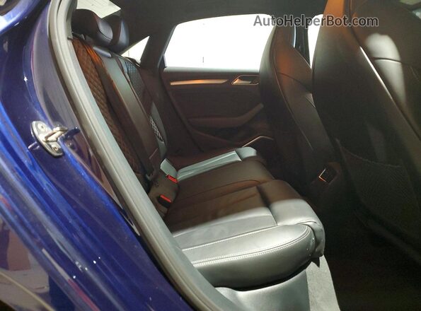 WAUB1GFF5H1053547 2017 AUDI S3 Blue Հետևի նստատեղերի տեսք