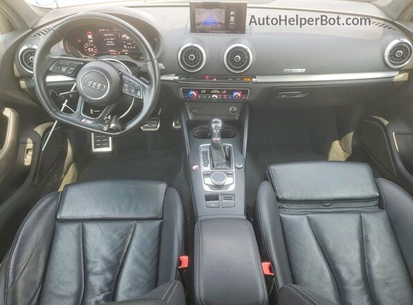 WAUB1GFF9J1032786 2018 AUDI S3 Gray Առջևի վահանակի տեսք