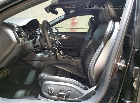 WAUB4AF41JA097053 2018 AUDI S4 Black Widok wnętrza z przodu