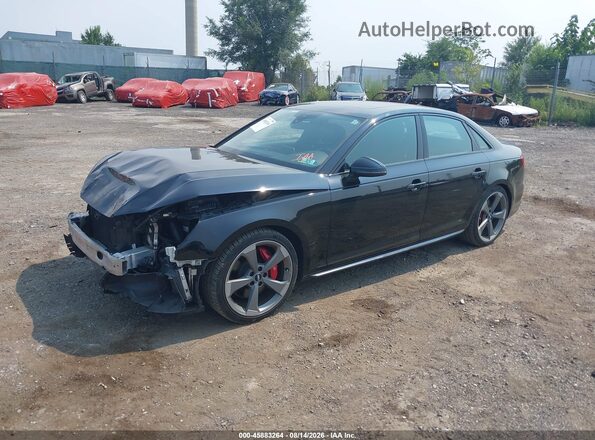 WAUB4AF47KA051678 2019 AUDI S4 Black Առջևի ձախ երեք քառորդ տեսարան