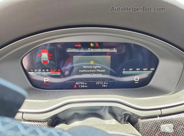 WAUB4AF49MA086435 2021 AUDI S4 Gray Instrument cluster view