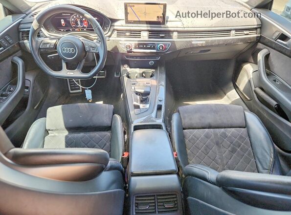 WAUB4CF55JA075528 2018 AUDI S5 Gray Առջևի վահանակի տեսք