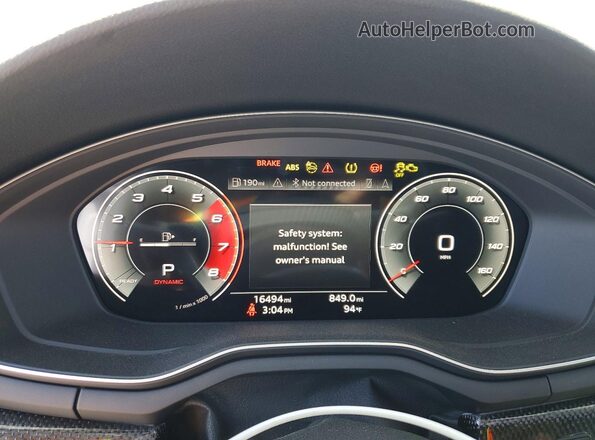 WAUB4CF58RA097941 2024 AUDI S5 White ხელსაწყოთა პანელის ხედი