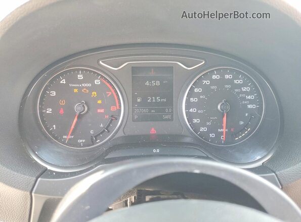 WAUB8GFF1G1068458 2016 AUDI A3 Gray Instrument cluster view