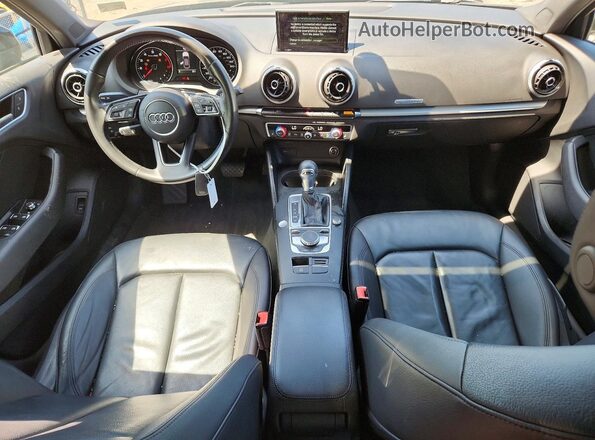 WAUB8GFF2H1009128 2017 AUDI A3 Black Առջևի վահանակի տեսք