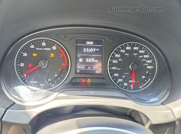 WAUB8GFF2H1009128 2017 AUDI A3 Black Սարքավորումների վահանակի տեսք