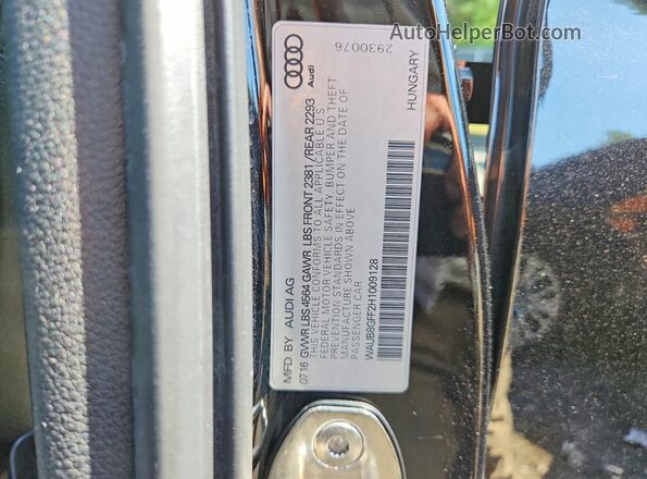 WAUB8GFF2H1009128 2017 AUDI A3 Black Շարժիչի բաժամունքի տեսք