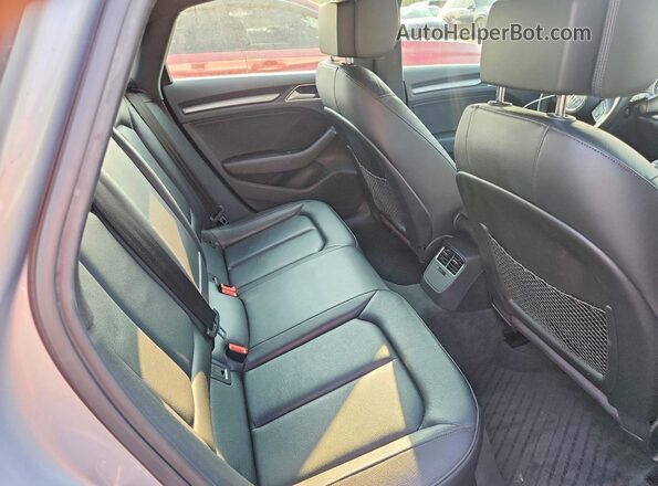 WAUB8GFF2H1074271 2017 AUDI A3 Gray Вид задніх сидінь