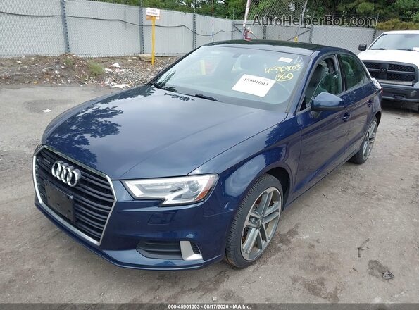 WAUB8GFF3H1058029 2017 AUDI A3 Синий Передняя левая четверть