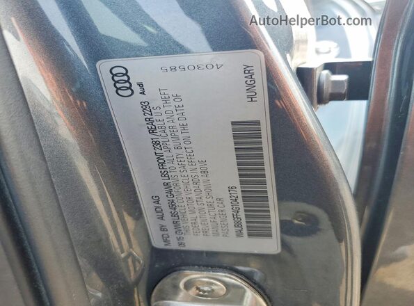 WAUB8GFF4G1042176 2016 AUDI A3 Gray Engine compartment view