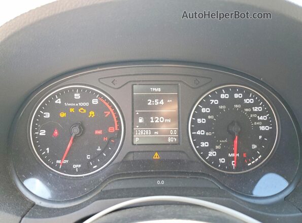 WAUB8GFF4G1080314 2016 AUDI A3 Серебряный Вид щитка приборов