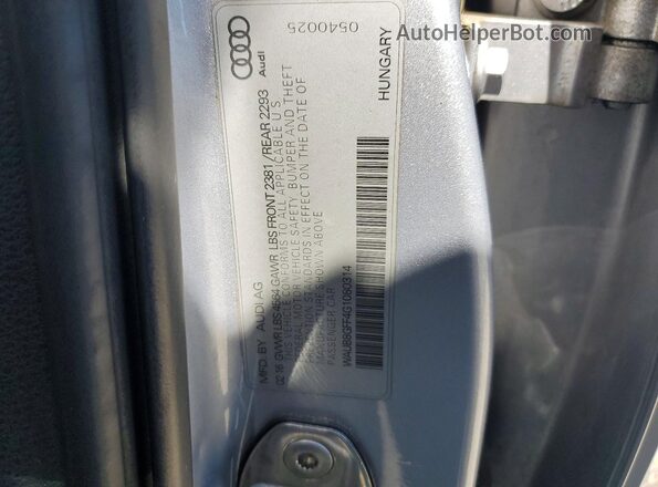 WAUB8GFF4G1080314 2016 AUDI A3 Серебряный Вид подкапотного пространства