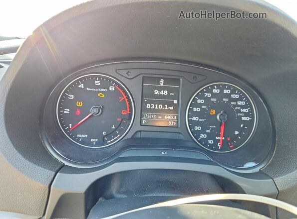 WAUB8GFF5H1033293 2017 AUDI A3 White Вид щитка приладів