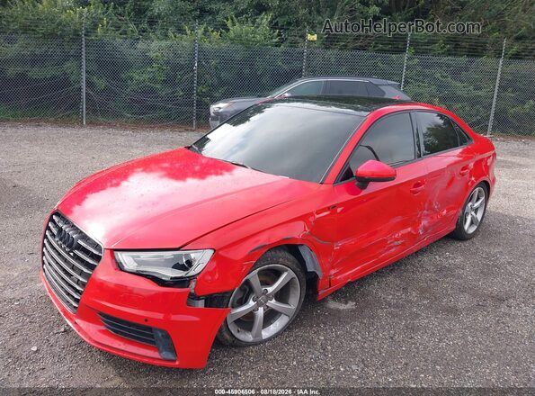 WAUB8GFF6G1019837 2016 AUDI A3 Red Front left