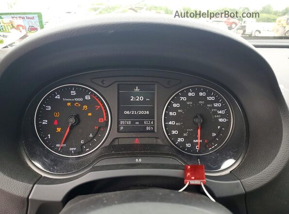 WAUB8GFF7G1062857 2016 AUDI A3 Белый Вид щитка приборов