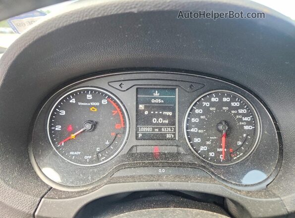 WAUB8GFF8G1081112 2016 AUDI A3 Black Вид щитка приладів