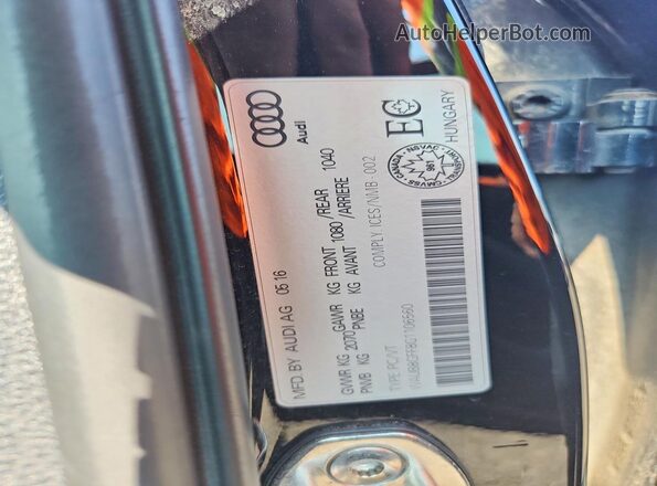 WAUB8GFF8G1106560 2016 AUDI A3 Черный Вид подкапотного пространства