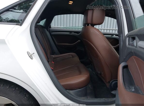 WAUB8GFF8H1051738 2017 AUDI A3 White VIN კოდის სტიკერის ხედი