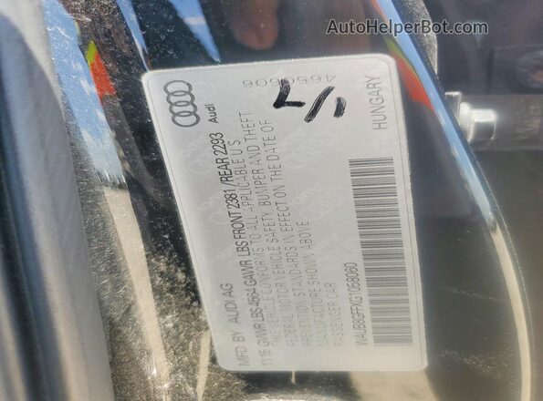 WAUB8GFFXG1058060 2016 AUDI A3 Black Вид підкапотного простору