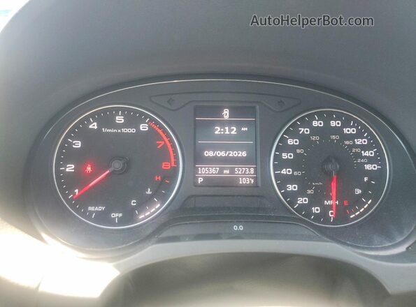 WAUB8GFFXG1058060 2016 AUDI A3 Black Вид щитка приладів