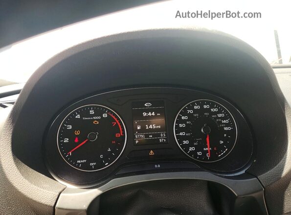 WAUB8GFFXH1023018 2017 AUDI A3 White Вид щитка приладів