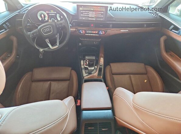 WAUBBAF40MN012786 2021 AUDI A4 White Առջևի վահանակի տեսք