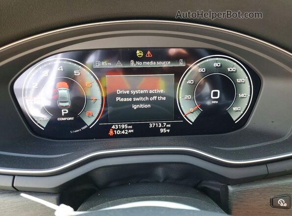 WAUBBAF41PN019248 2023 AUDI A4 White Սարքավորումների վահանակի տեսք