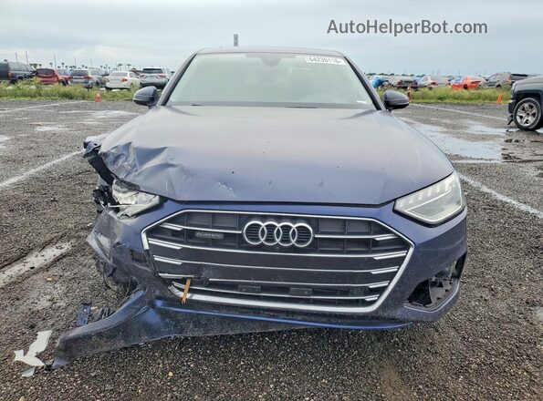 WAUBBAF4XMA036083 2021 AUDI A4 Blue Դիմացի տեսք