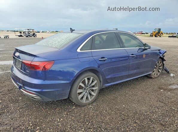 WAUBBAF4XMA036083 2021 AUDI A4 Blue Հետևի աջ