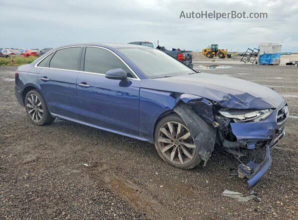 WAUBBAF4XMA036083 2021 AUDI A4 Blue Առջևի աջ