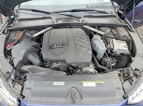 WAUBBAF4XMA036083 2021 AUDI A4 Blue Սալոնի հետևի տեսք