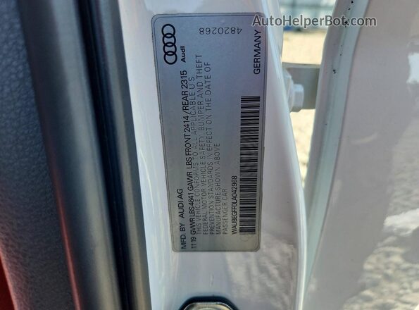WAUBEGFF0LA042968 2020 AUDI A3 Белый Вид подкапотного пространства