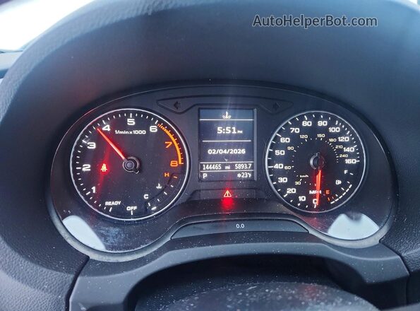 WAUBEGFF4K1019529 2019 AUDI A3 White Սարքավորումների վահանակի տեսք