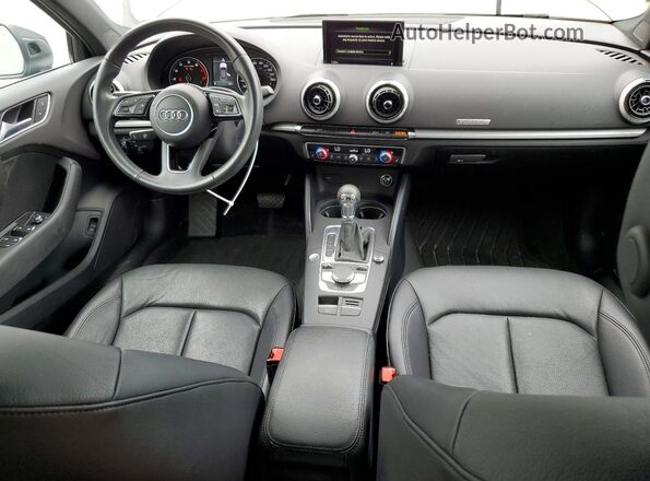 WAUBEGFFXK1020751 2019 AUDI A3 Gray Dashboard view