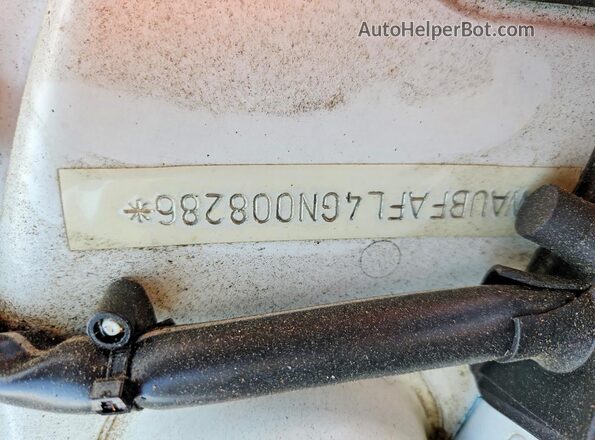 WAUBFAFL4GN008286 2016 AUDI A4 White Vista de la etiqueta del VIN