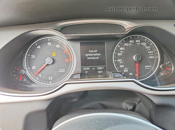 WAUBFAFL5GN013643 2016 AUDI A4 White Instrument cluster view