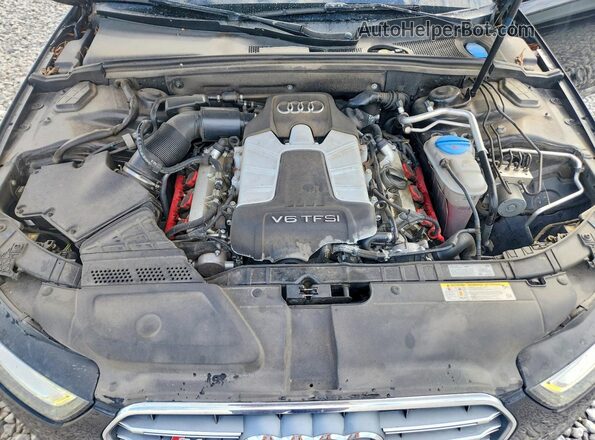 WAUBGAFLXGA005879 2016 AUDI S4 Black Вид задньої частини салону