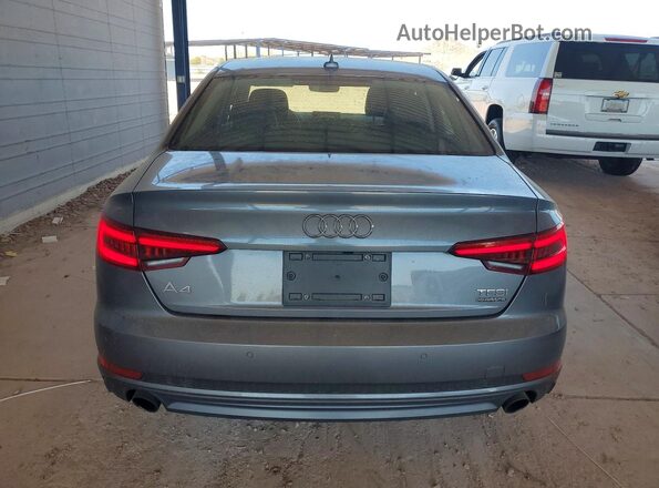 WAUBNAF43JA100788 2018 AUDI A4 Gray Rear view