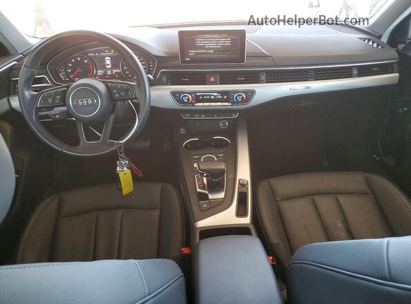 WAUBNAF43JA100788 2018 AUDI A4 Gray Dashboard view