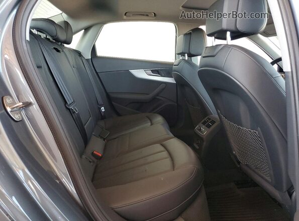 WAUBNAF43JA100788 2018 AUDI A4 Gray Rear seats view