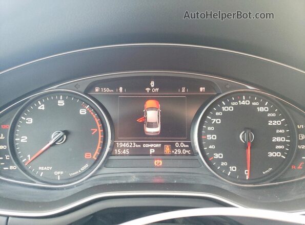 WAUBNAF4XHN041726 2017 AUDI A4 Gray Սարքավորումների վահանակի տեսք