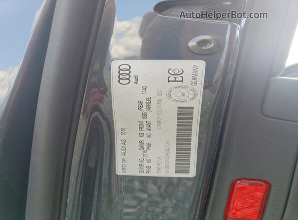 WAUBNAF4XHN041726 2017 AUDI A4 Gray Շարժիչի բաժամունքի տեսք