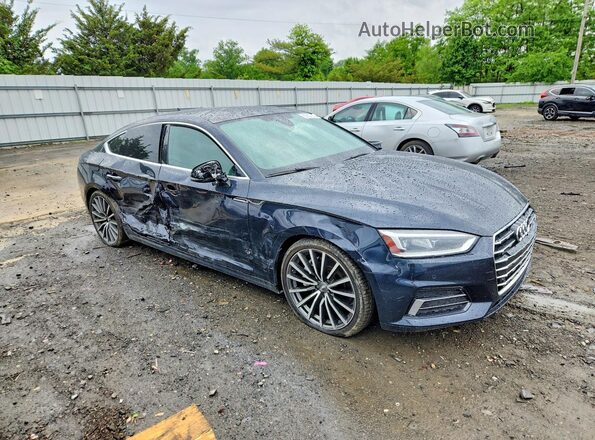 WAUBNCF50JA130657 2018 AUDI A5 Blue Przód prawy