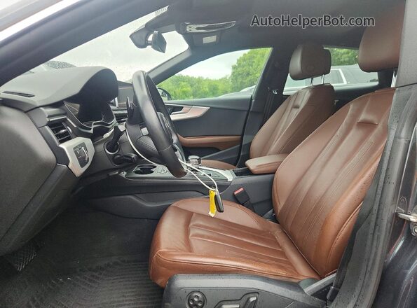 WAUBNCF54JA011025 2018 AUDI A5 Gray წინა სალონის ხედი
