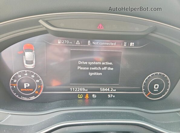 WAUBNCF56KA092174 2019 AUDI A5 Черный Вид щитка приборов